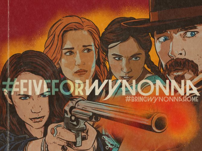 Five For Wynonna hashtag logo - Wynonna Earp