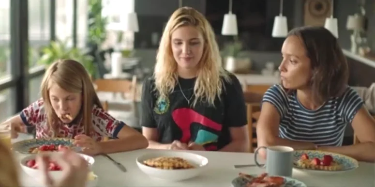 Sophie Nelisse as Aster, Jodi Balfour as Rachel, and Abigail Pniowski as Talulah - The Rest of Us