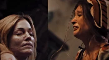 Viktória Valúchová and Tricia Helfer -Van Helsing 502