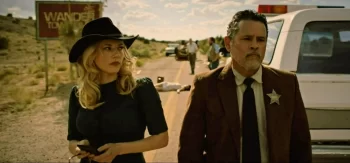 Katheryn Winnick as Elsa and Raymond Cruz as Sheriff Luis Santiago - Wander
