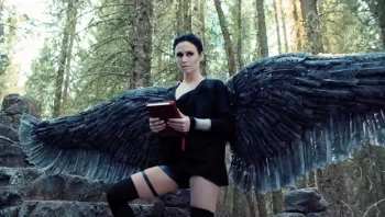 Dominique Provost-Chalkley as Dark Waverly - Wynonna Earp 411