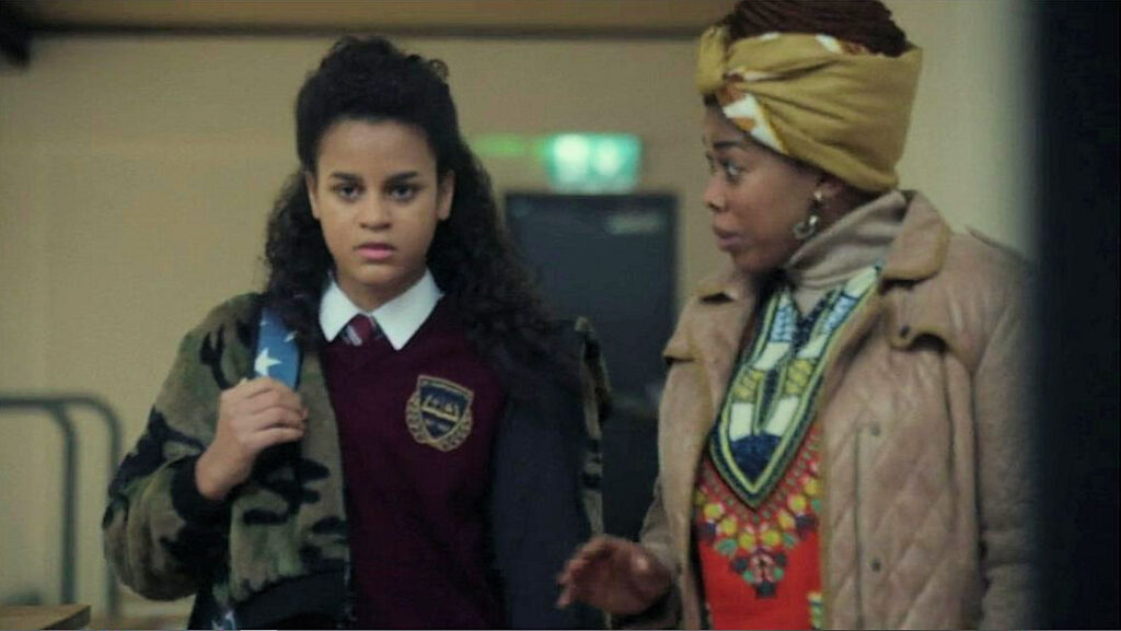 Anna (Hannah Adeogun) and her grandmother Winnie (Jennifer-Ogedegbe) - Kin 107