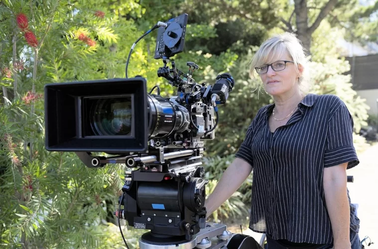 Daisy von Scherler-Mayer on the set of Bosch