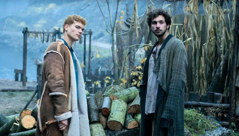 Josha Stradowski as Rand and Barney Harris as Mat - The Wheel of Time