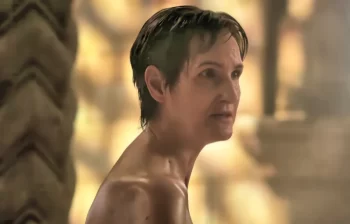 Maigan (Sandy McDade), leader of the Blue Ajah, which is associated with causes of righteousness and justice (and, according to Leandrin, intelligence gathering).