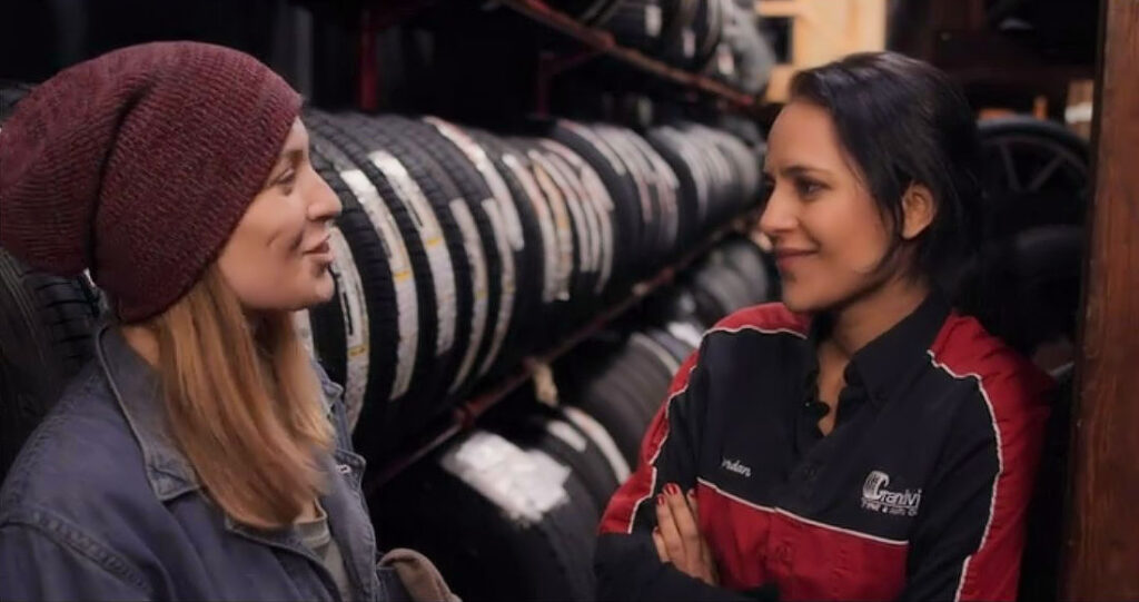 Agam Darshi as Megan and Camille Sullivan as Jessica - Kingsway