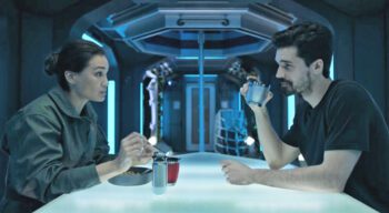 Nadine Nicole as Clarissa Mao and Steven Strait as Jim Holden - The Expanse 604