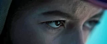 The opening shot of the film - Sophie's eyes - See For Me