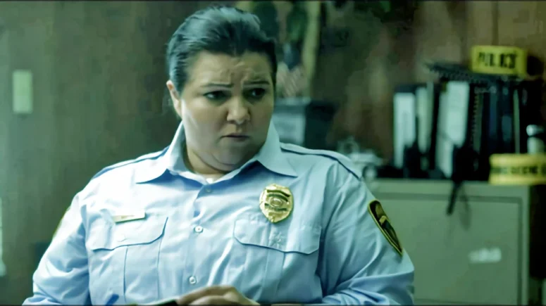 Janice (Kate Messina), Detective Godfrey's only ally on the police force. - She Never Died