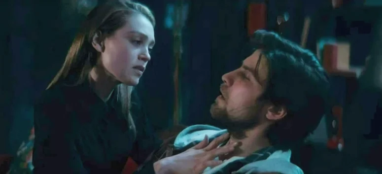 Alanna Bale as Anna and Luke Bilyk as Robbie - Kicking Blood