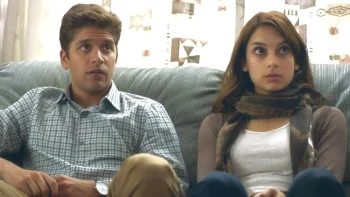 Mikhail Ahooja as Arnoud and Sophie Desmarais as his twin sister Liliane - Premonitions