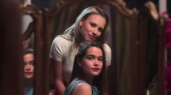 Grace Dzienny as Elinor and Sarah Catherine Hook as her sister Juliette - First Kill
