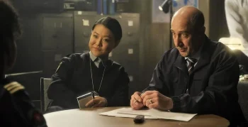 Rong Fu as Constable Jennifer Lee of the Northern Police and Dave Brown as Aviation Authority Edwards - Skymed 104