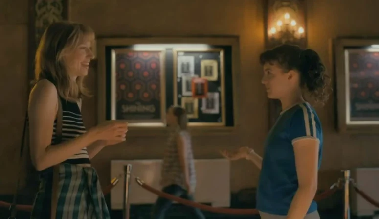 Delia Cunningham and Fina Strazza as two versions of KJ - Paper Girls