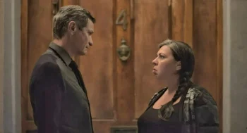 Grant Swanby as Marius Rabie and Candice Von Litsenborgh as Dorette - Recipes For Love And Murder