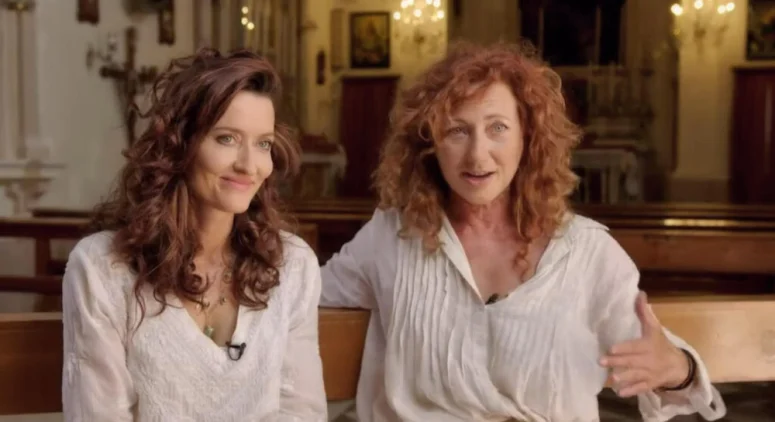 Natascha McElhone with Carmen director Valerie Buhagiar