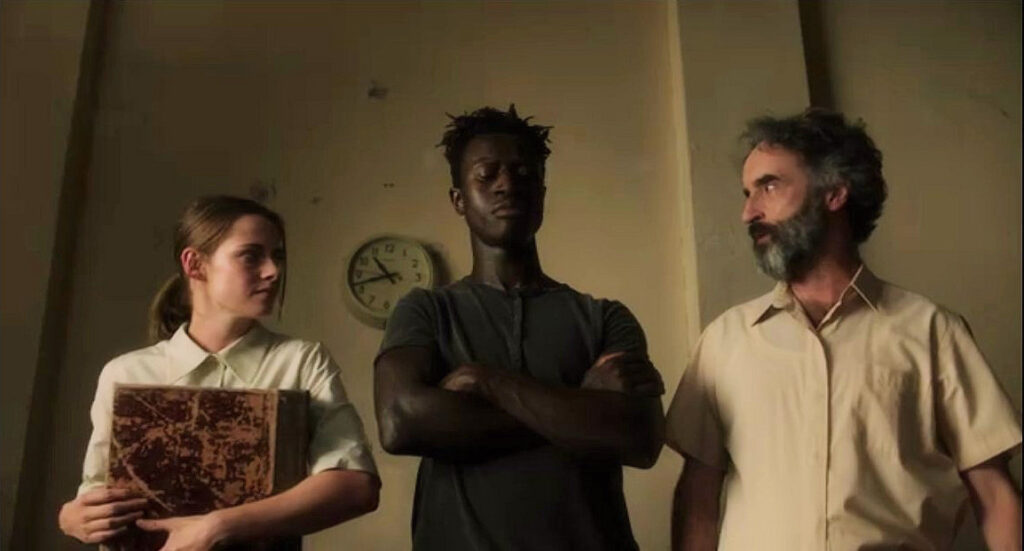 Kristen Stewart, Welket Bungué, and Don McKellar - Crimes of the Future