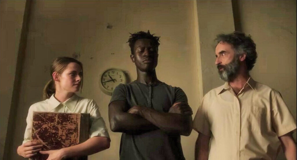 Welket Bungue, Kristen Stewart, and Don McKellar - Crimes of the Future