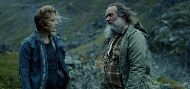 Ine Marie Willmann as Nora Tidemann, and Gard B Eidsvold as her father Tobias - Troll