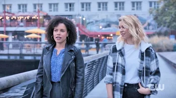 Genelle Williams as Lucy and Ali Liebert as her wife Maggie - Family Law 110