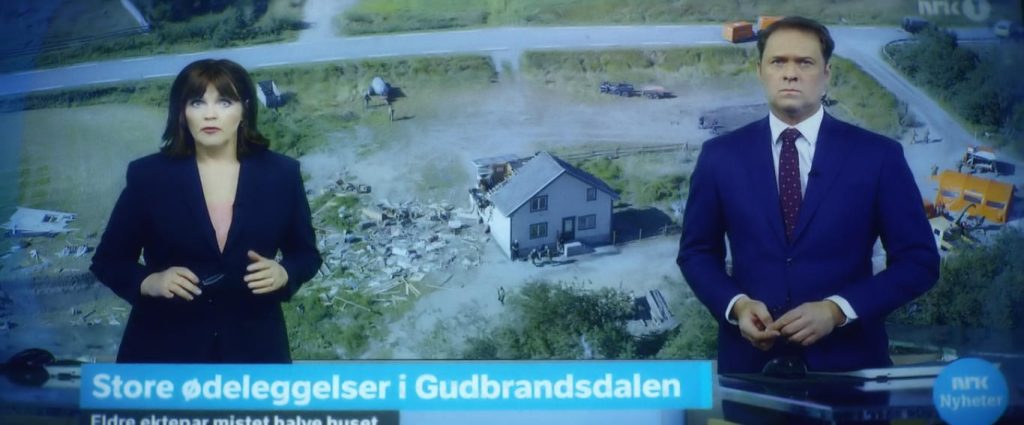 Ingvild Bryn, news anchor for the Norwegian Broadcasting Corporation alongside Tom Nilssen, former editor of the Barents Observer. - Troll