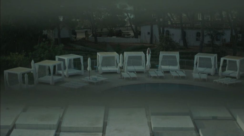 Scene from Brandon Cronenberg's Infinity Pool