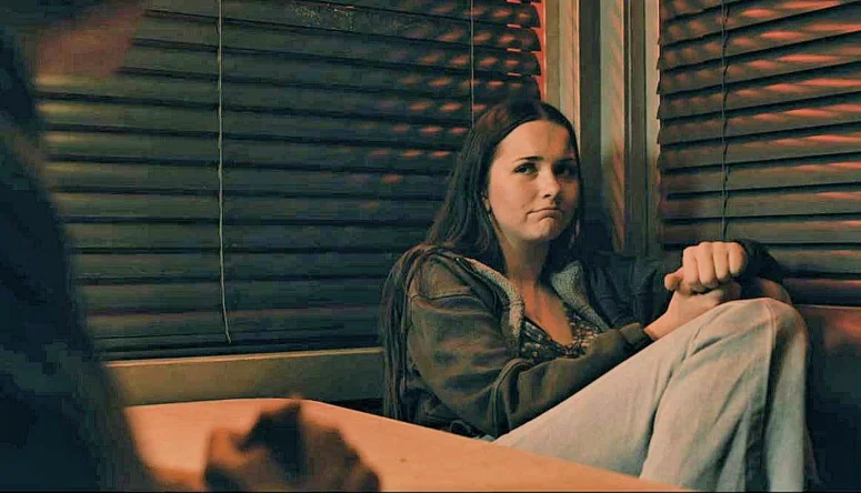 Julie (Hannah Cheramy) allows herself to be comforted - From 202