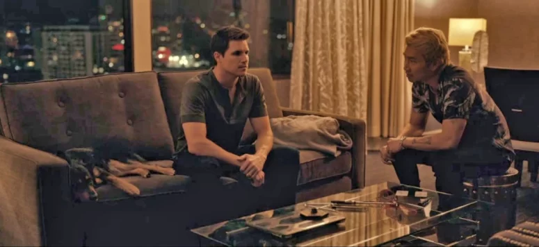 Simu Liu, Robbie Amell, and El Perro - Simulant