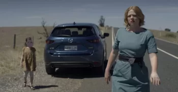 Sarah stops to search for a wounded bird = Run Rabbit Run