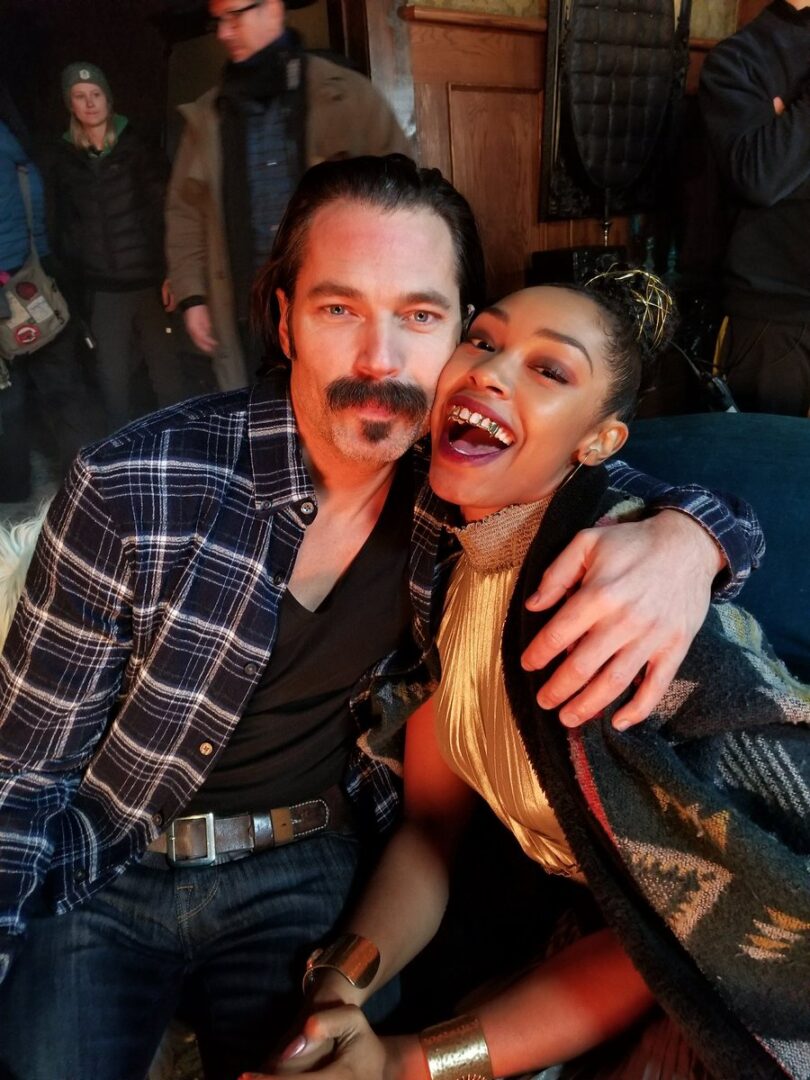 Chantel Riley and Tim Rozon
