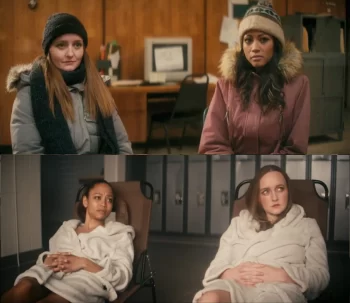 Niamh Carolan as Beth and Solange Sookram as Natalie (twice) - Wintertide