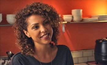 Jess Salgueiro as Sara the barista - A Sunday Kind of Love