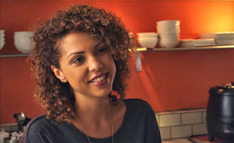 Jess Salgueiro as Sara the barista - A Sunday Kind of Love