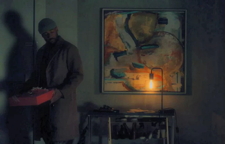 Art by the doorway in Tess's apartment - Sight Unseen