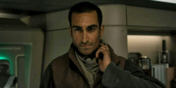 Daniel Malik as Finch wearing a determined expression - Beacon 23