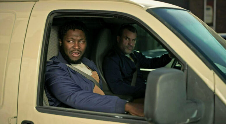 Piano movers Malik (Frankie Francois) and Yusef (Joel Gagne) - Humane