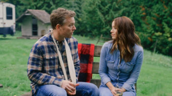 Jonathan Scarfe as Grant and Lucie Guest as Jessie - Disappearance in Yellowstone