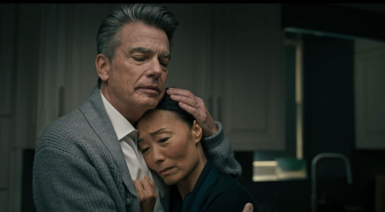 Peter Gallagher as Charles York and Uni Park as Dawn Kim - Humane