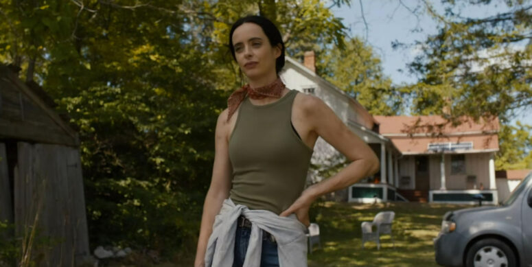 Lucy (Krysten Ritter) stands in front of Jack's house in the country - Orphan Black: Echoes