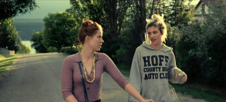 Faye (Erin Margurite Carter) and Ronnie (Grace Glowicki) in B.C. cottage country