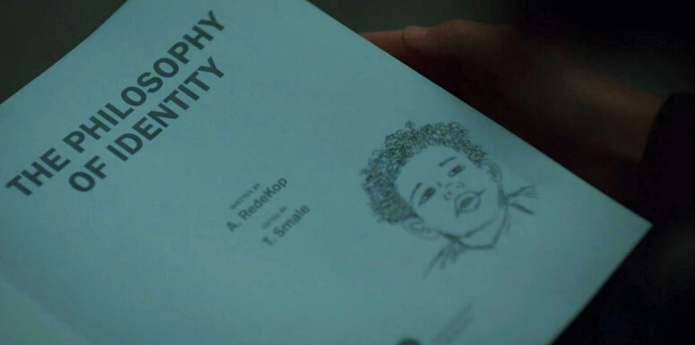 Title page of The Philosophy of Identity with sketch by Lucy