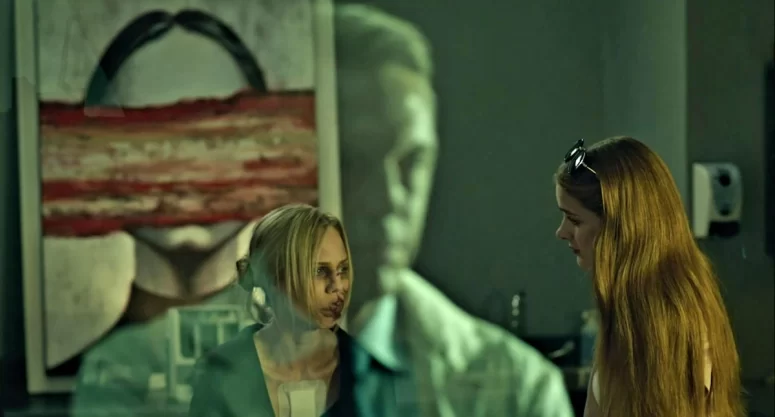 Laura Vandervoort, Hanneke Talbot, and Ted Atherton in Rabid (2019)