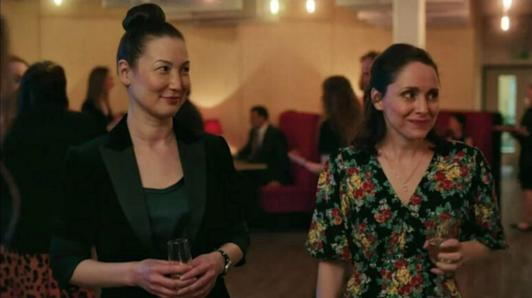 Jennifer Spence as Professor Kathy Torrance and Laura Fraser as Professor Sarah Gordon - Traces 201