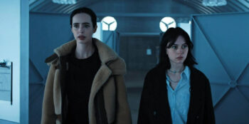 Krysten Ritter as Lucy and Amanda Fix as Jules - Orphan Black: Echoes 110