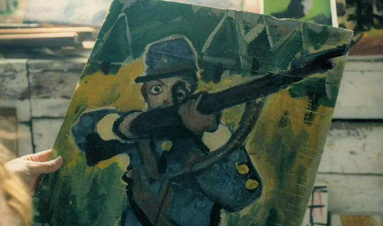 Marilyn Kavanaugh painting of Union Soldier from the American Civil War