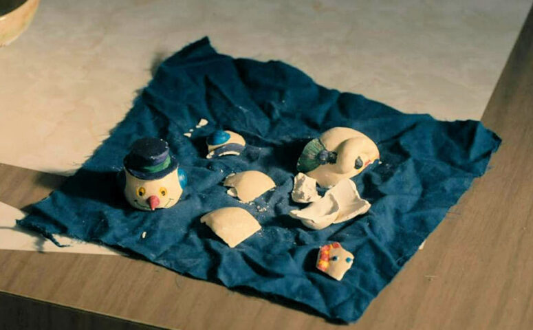 Sara's project - repairing something her brother made for her.