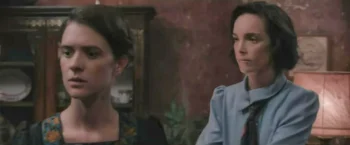 Jodi Balfour as Dorothy Burlingham and Liv Lisa Fries as Anna Freud - Freud's Last Session