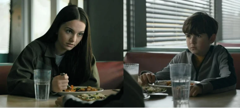 Hannah Cheramy as Julie and Simon Webster as Ethan - From 310