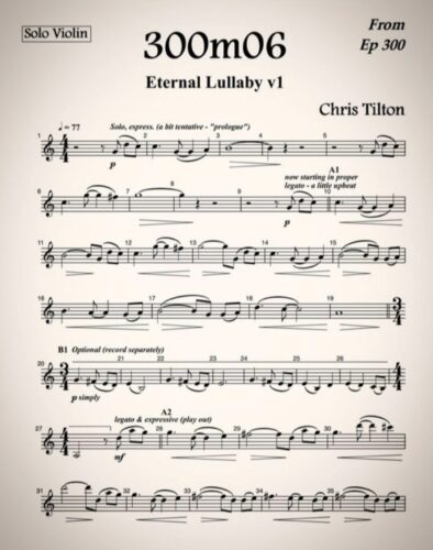 Miranda's music from the notes hidden in the bottle tree - From