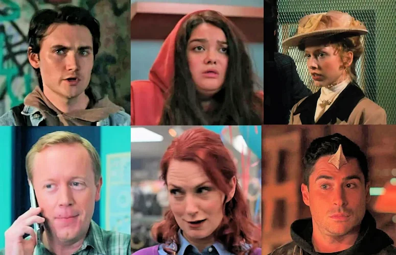 Six of the cast - Astrid and Lilly Save the World